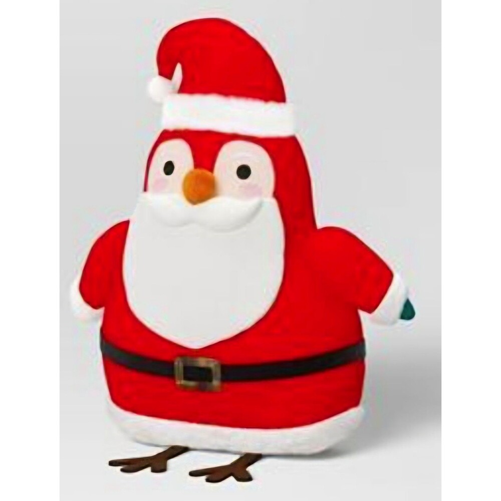 Target Wondershop Santa Bird Plush Pillow 24" Featherly Friends Christmas NWOT